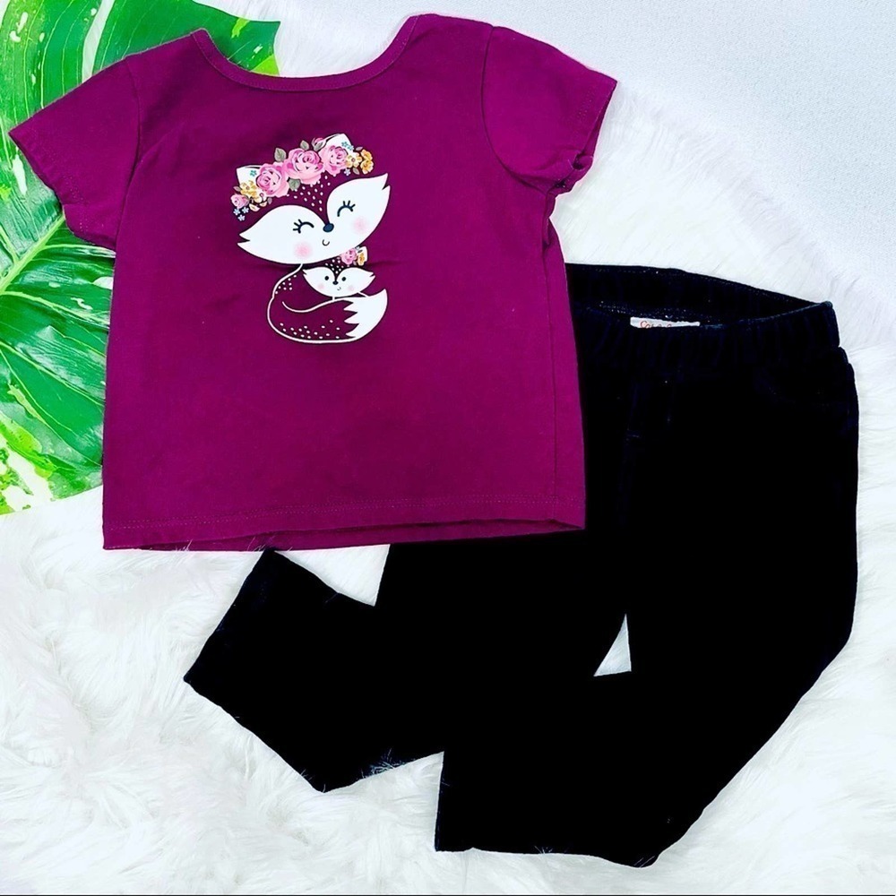 GARANIMALS Short Sleeve Shirt and Jegging Pants Set